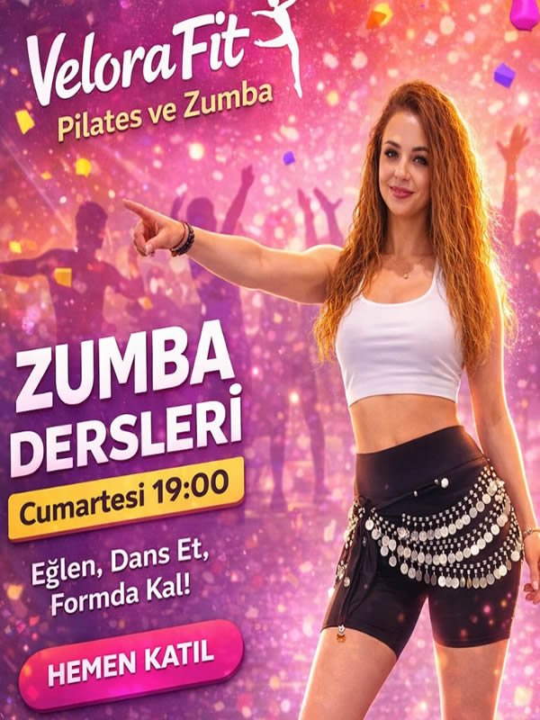 Zumba Dersleri Afişi